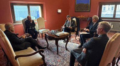 Marco Giunio De Sanctis ricevuto dal Cardinale José Tolentino de Mendonça