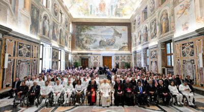 Papa Leone XIV accoglie in udienza i protagonisti di Milano Cortina 2026