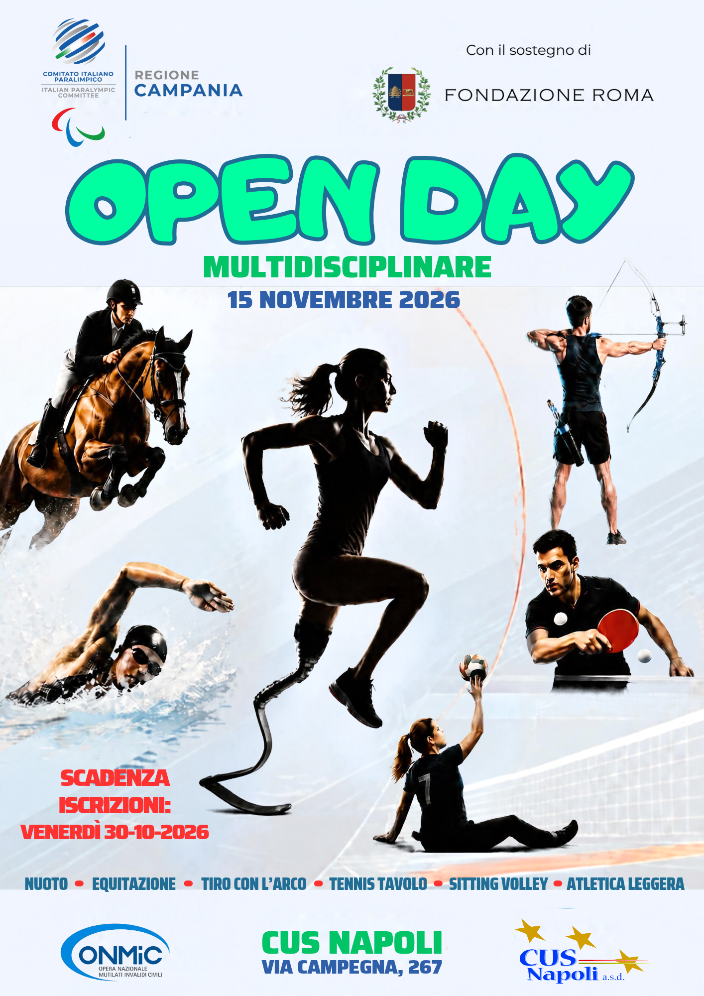 Open Day Multidisciplinare aperto a persone con disabilità fisica