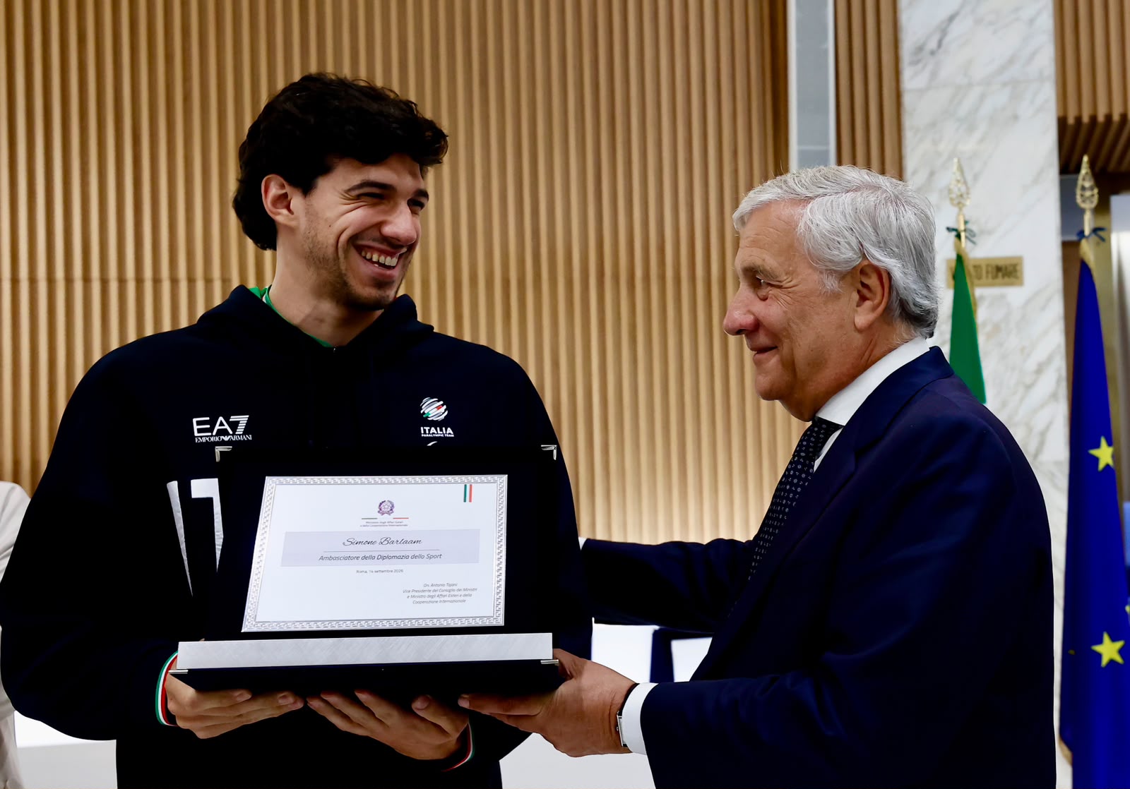 Giornata dello Sport Italiano nel Mondo, il CIP alla Farnesina con il Presidente De Sanctis