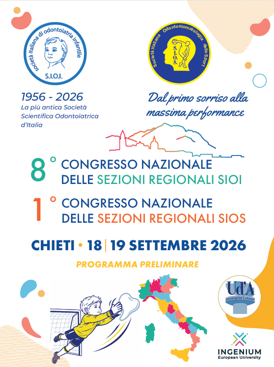 Locandina Congresso SIOI e SIOS a Chieti 18 e 19 settembre 2026