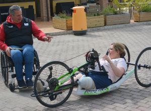 Handbike al primo campus primaverile CIP Marche e INAIL Marche a P.S.Elpidio