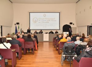 Convegno 'Giornata internazionale per le persone con disabilità' alla Sala polifunzionale della 'Lega del filo d'oro' a Osimo