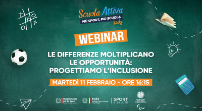 L’11 febbraio il webinar nazionale Le Differenze Moltiplicano le Opportuni...