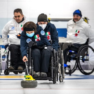 Wheelchair curling: vittoria azzurra all'esordio contro la Turchia