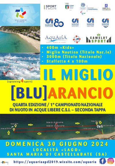 Csi Campionato Nazionale Nuoto acque libere, Santa Maria di Castellabate (SA)...