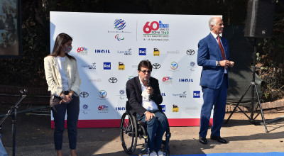 Una targa al 'Paolo Rosi' per ricordare la cerimonia dei Giochi paralimpici d...