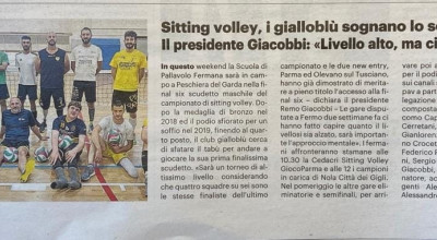 Sitting Volley - I gialloblu della Siiting Volley Fermo sognano lo scudetto
