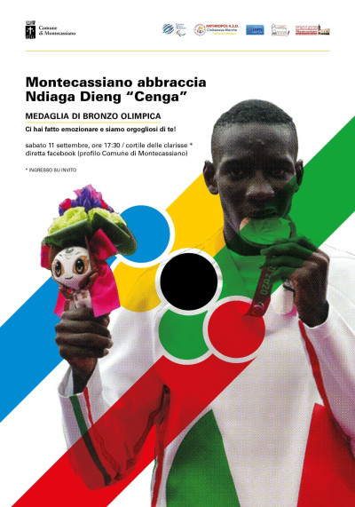 Festa a Montecassiano per il campione paralimpico Ndiaga Dieng