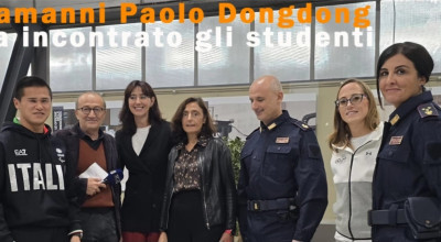 Dongdong Camanni all'Istituto Allievi Sangallo di Terni per il via al Progett...