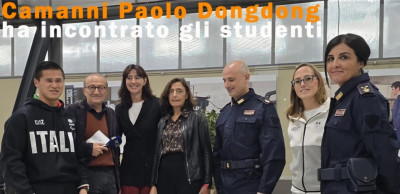 Dongdong Camanni all'Istituto Allievi Sangallo di Terni per il via al Progett...