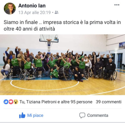 Santo Stefano Sport in finale del Campionato Italiano di Basket in Carrozzina