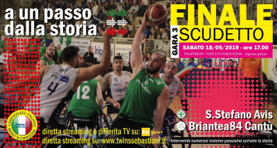 ASD S.Stefano Sport: invito alla gara 3 finale scudetto 18/05/2019 ore 17,00