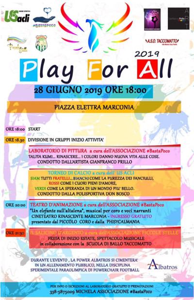 Play for all  , per un nuovo modello di comunità 