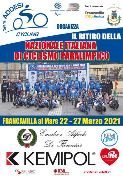 A Francavilla al Mare il ritiro della nazionale italiana di paraciclismo con ...