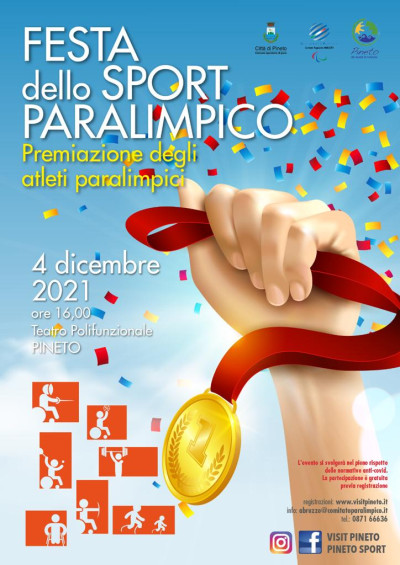 A Pineto sabato 4 dicembre la festa dello Sport Paralimpico abruzzese