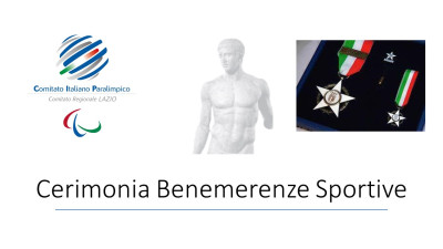 Cerimonia di Consegna Benemerenze sportive anni 2018 2019 e 2020 Gioved&igrav...