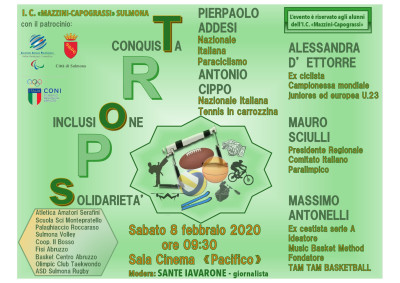 Sabato 8 febbraio a Sulmona il convegno sull’inclusione nell’ambi...