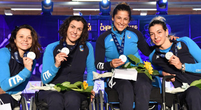 Europei di scherma paralimpica. Argento per la sciabola femminile a squadre. ...
