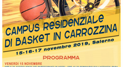 CAMPUS RESIDENZIALE DI BASKET IN CARROZZINA CIP-INAIL - SALERNO 15-16-17 NOVE...