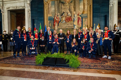 Il Presidente Mattarella ha ricevuto al Quirinale i medagliati di Pechino 2022 