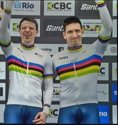 CICLISMO - Stefano Meroni-Francesco Ceci, Giuseppe Fiorillo Campioni Italiani 