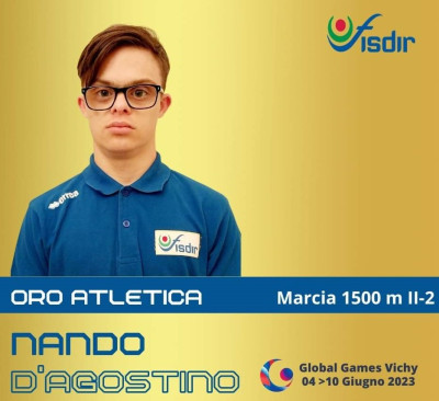 MEDAGLIA D'ORO  per l'atleta Pescarese Nando D'Agostino