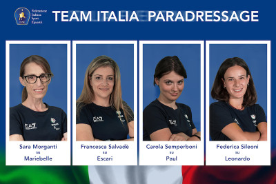 Giochi Paralimpici Parigi 2024: la squadra di equitazione