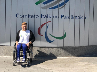 Pompeo Barbieri alla XII Giornata Nazionale dello Sport Paralimpico.