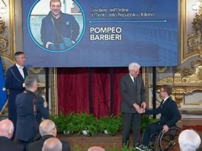 Un eroe ed un campione: a Pompeo Barbieri l’onorificenza al Merito dell...