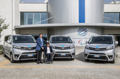 Partnership Toyota: consegnati tre Proace Verso al Comitato Italiano Paralimpico