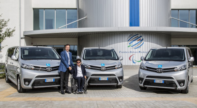 Partnership Toyota: consegnati tre Proace Verso al Comitato Italiano Paralimpico