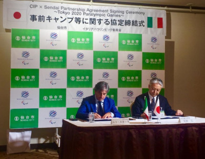 Paralimpiadi di Tokyo 2020, firmato accordo fra il CIP e la Municipalit&agrav...