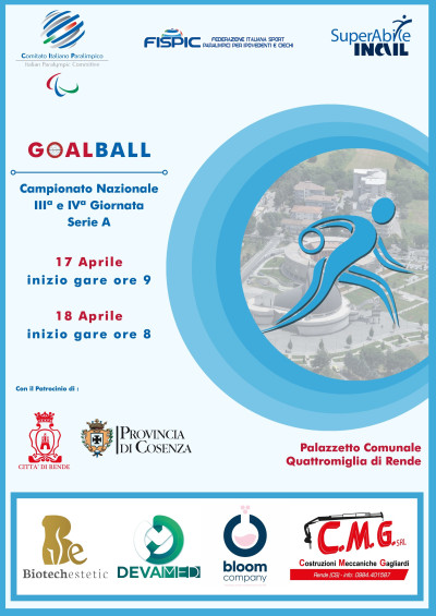 GOALBALL Campionato Nazionale III e IV Giornata Serie A