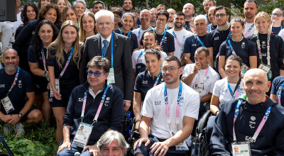 Giochi Paralimpici Parigi 2024: il Presidente della Repubblica Sergio Mattare...