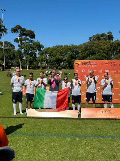 World Transplant Games 2023 a Perth, Australia - Tutti i membri del volley te...