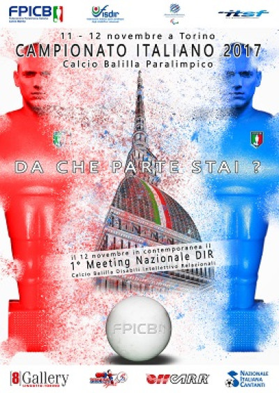 Calcio Balilla paralimpico: l'11 e 12 novembre, a Torino, la sesta edizione d...