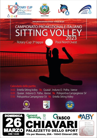 Sitting Volley protagonista a Chiavari: il 26 marzo sfida tra Entella, Varese...