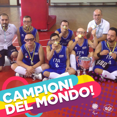 La Nazionale azzurra di basket Fisdir vince il titolo mondiale