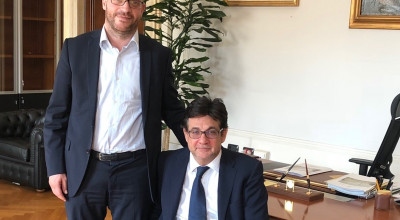 Il Presidente Luca Pancalli incontra il Ministro della Disabilità Lore...