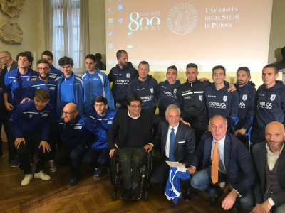 A Padova l'abbraccio del calcio paralimpico alla Figc