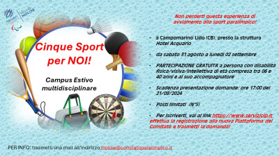 Cinque sport per noi! 