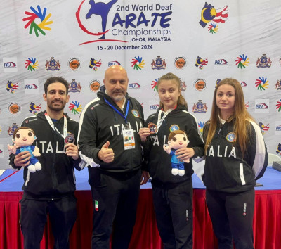 Karate, Mondiali per atleti sordi: un argento e un bronzo per l'Italia