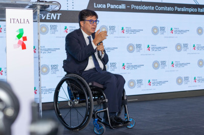 Il Presidente Pancalli alla presentazione dei Deaflympics 2022
