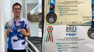 Nuoto paralimpico, doppia medaglia e doppio record personale per il genovese ...