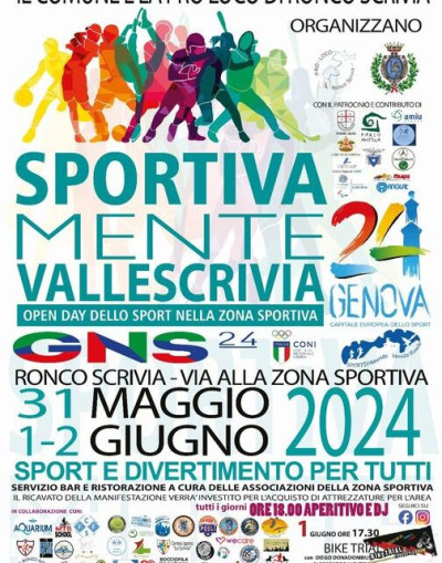 Si avvicina la 7^ edizione di “SPORTIVAmente Vallescrivia”: Tre g...